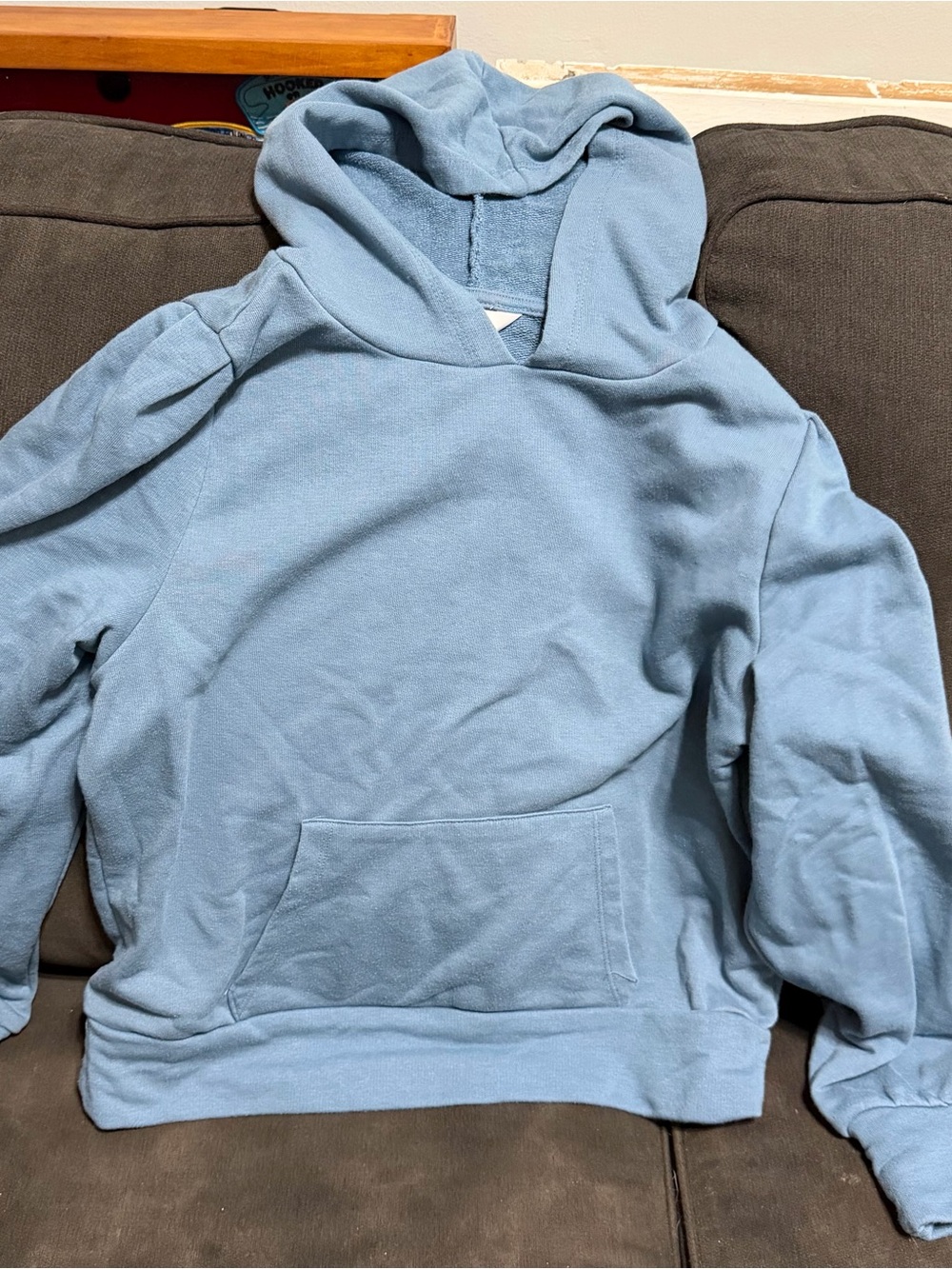 LC Lauren Conrad Light Blue Hoodie Sweater